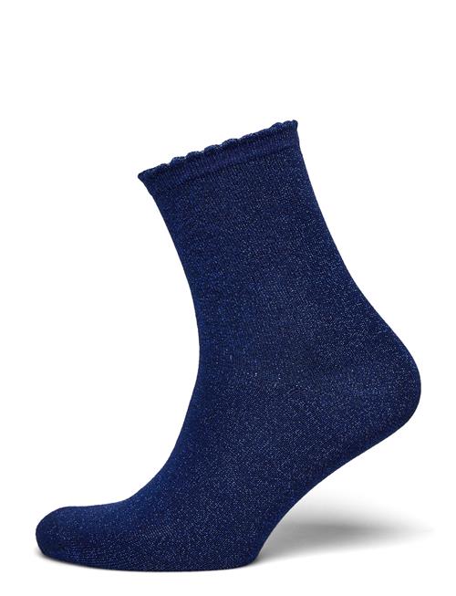 Se Pieces Pcsebby Glitter Long Socks Noos Bc Pieces Blue ved Booztlet