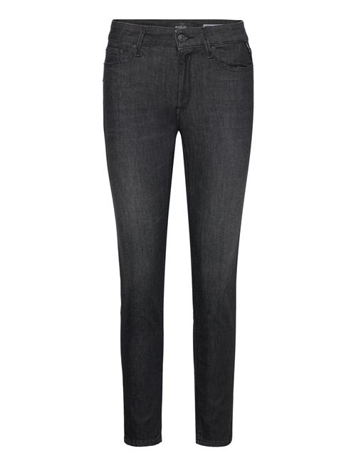 Se Replay Luzien Trousers Skinny High Waist 99 Denim Replay Black ved Booztlet