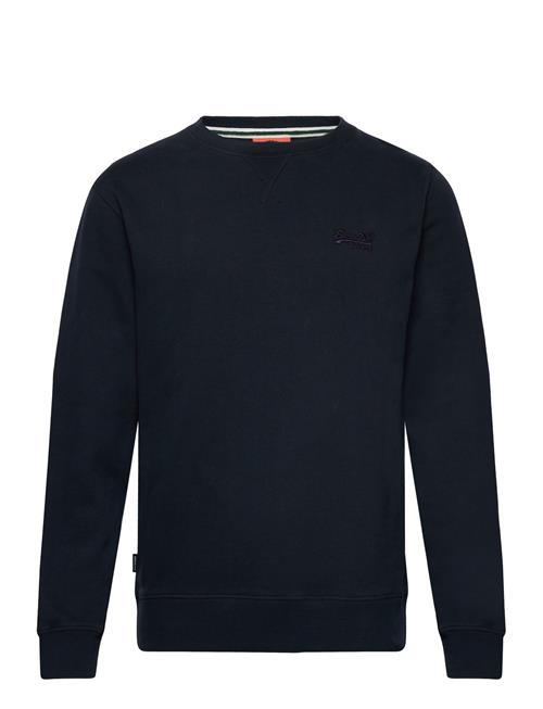 Se Superdry Essential Logo Crew Sweatshirt Superdry Navy ved Booztlet