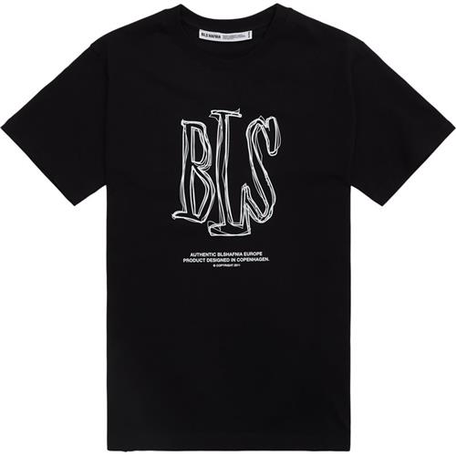 Se Bls Handwritten Capital T-shirt Sort ved Quint