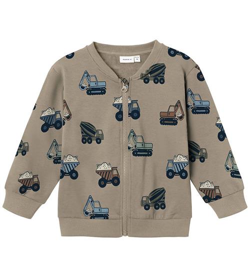 Se Name It Name It Sweatcardigan - NmmNappe - Weathered Teak ved KidsWorld