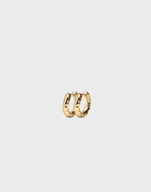 Muli Collection - Guld - 15mm Textured Hoops