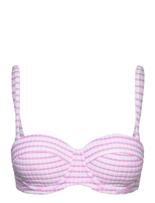 Seafolly Sorrento Stripe Bustier Bra Seafolly Pink