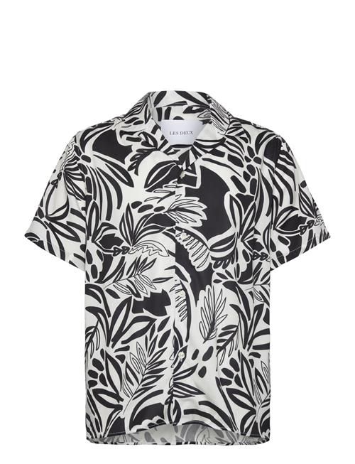 Les Deux Bob Flower Tencel Shirt Les Deux Black