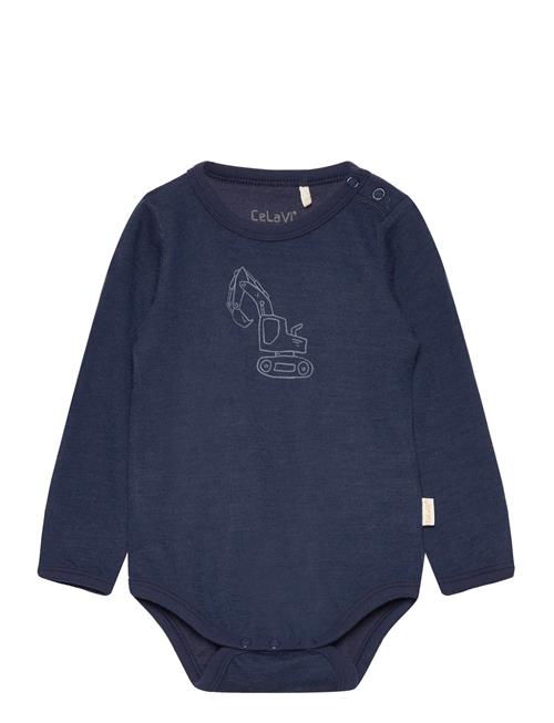 Se CeLaVi Body Ls, Solid W. Print CeLaVi Navy ved Booztlet