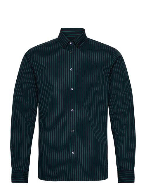 Les Deux Kristian Stripe Poplin Shirt Les Deux Navy