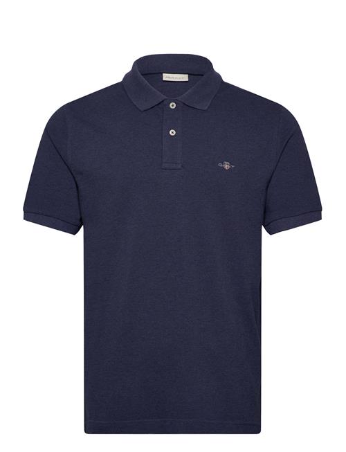 Se GANT Reg Emb Archive Shield Polo GANT Navy ved Booztlet