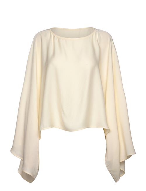 Se Twist & Tango Klasia Satin Blouse Twist & Tango Cream ved Booztlet