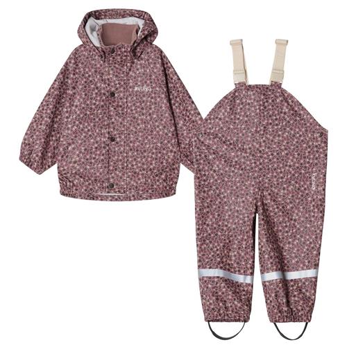 Se Kuling San Marino Genanvendt Blomstret Regnsæt Lilac Flower | Lilla | 98/104 cm ved Babyshop