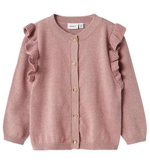 Se Name It Cardigan - Strik - Noos - NmfAbinne - Deauville Mauve/To ved KidsWorld