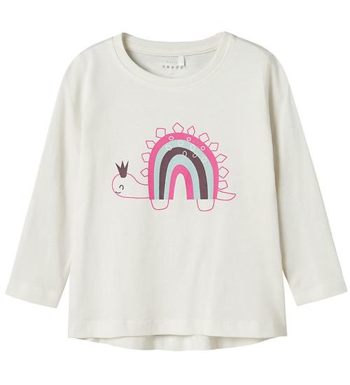 Se Name It Bluse - NmfViolet - Jet Stream/rainbow Dino ved KidsWorld