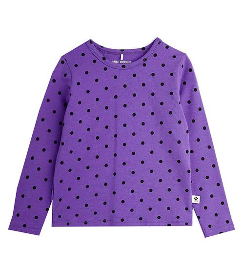 Se Mini Rodini Bluse - Polka Dot - Lilla ved KidsWorld