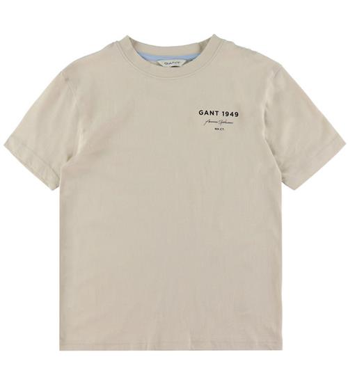 GANT T-shirt - Graphic Script - Soft Oat