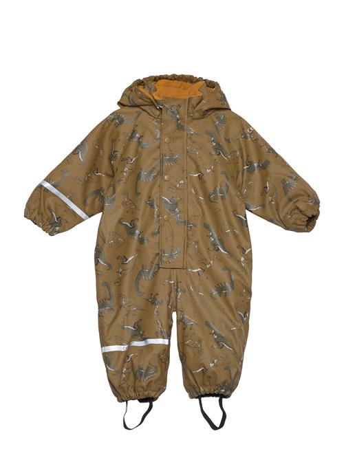 Se CeLaVi Rainwear Suit -Aop, W.fleece CeLaVi Brown ved Booztlet