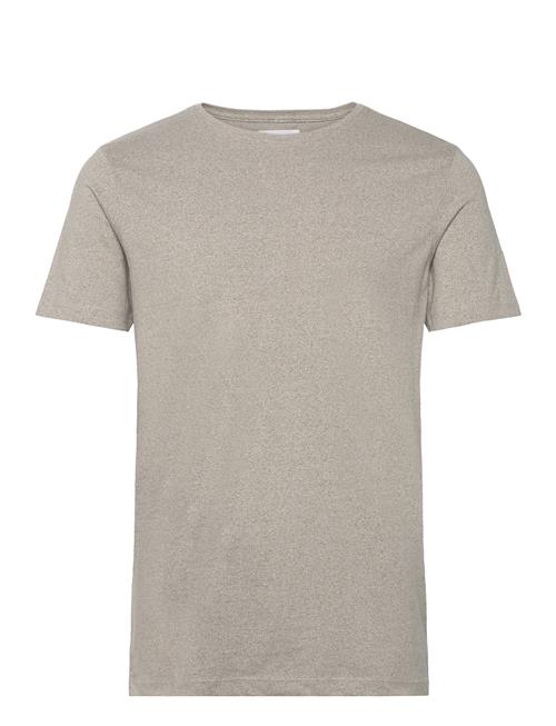 Lindbergh Mouliné O-Neck Tee S/S Lindbergh Grey