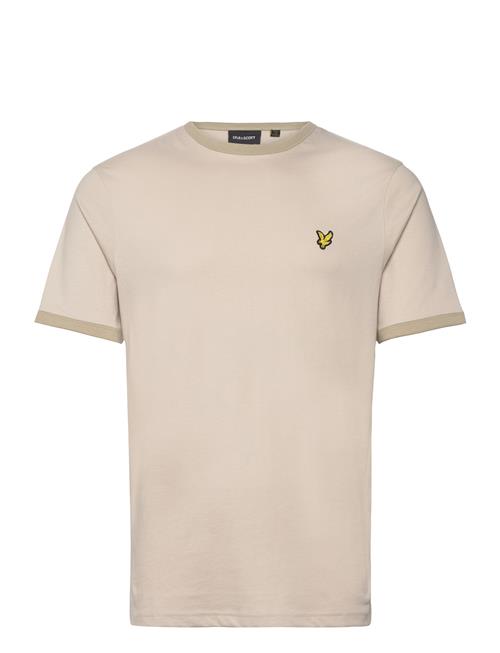 Se Lyle & Scott Ringer T-Shirt Lyle & Scott Beige ved Booztlet