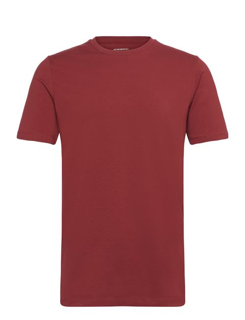 Se Lindbergh Mens Stretch Crew Neck Tee S/S Lindbergh Red ved Booztlet