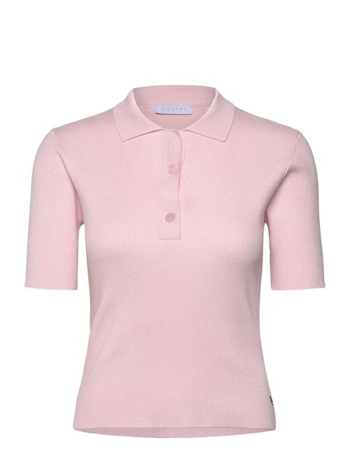 Coster Copenhagen Tight Knit Polo Coster Copenhagen Pink