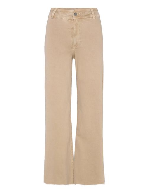 Catherin Culotte High-Rise Jeans Mango Beige