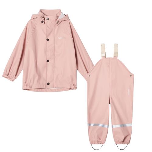 Se Kuling San Marino Genanvendt Regnsæt Woody Rose | Lyserød | 98/104 cm ved Babyshop