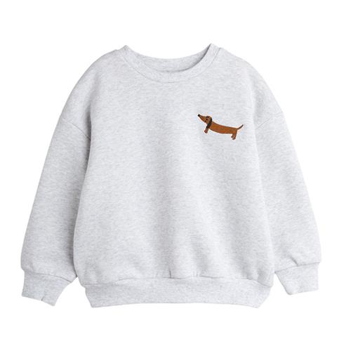 Mini Rodini GOTS Dog Sweatshirt Gråmeleret | Grå | 80/86 cm