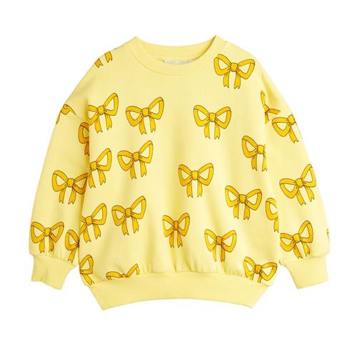 Se Mini Rodini GOTS Bow Sweatshirt Gul | Gul | 92/98 cm ved Babyshop