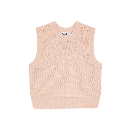 Se Molo Gilberte Strikket Vest Petal Blush | Lyserød | 158/164 cm ved Babyshop