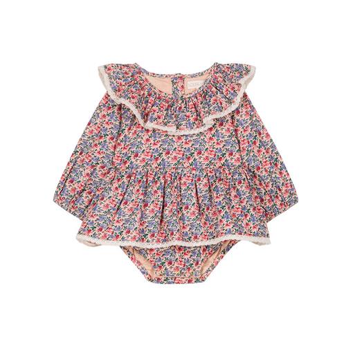 Louise Misha India Blomstret Bodykjole Blush Floral World | Lyserød | 6 months