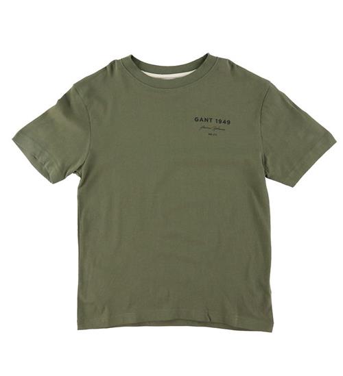 GANT Gant T-shirt - Graphic Script - Juniper Green