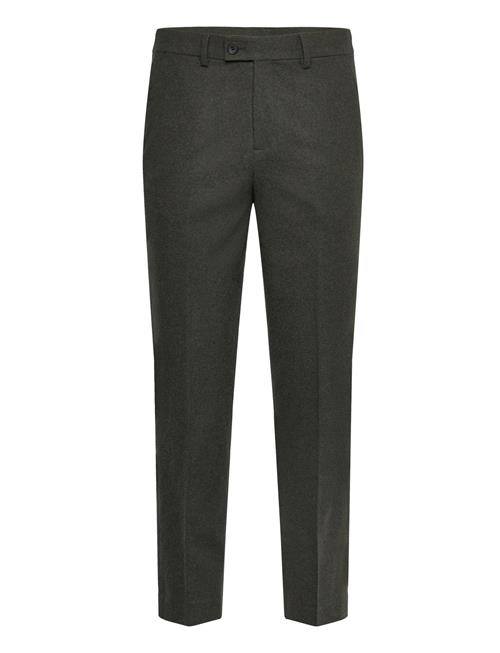 Lindbergh Flannel Wool Blend Formal Pant Lindbergh Green