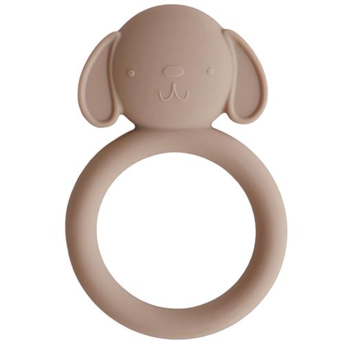 Se Mushie Dog Bidering Beige | Beige | 0-3 ved Babyshop