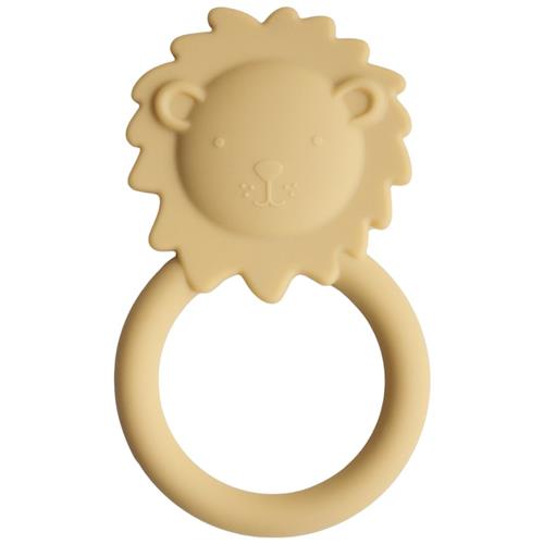 Se Mushie Lion Bidering Bleggul | Gul | 0-3 ved Babyshop