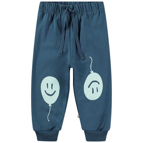 Se Molo GOTS Simeon Joggingbukser Calm Fjord | Blå | 80 cm ved Babyshop