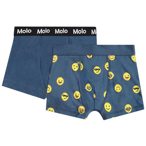 Molo 2-pak GOTS Justin Boxers Calm Pixels | Blå | 98/104 cm