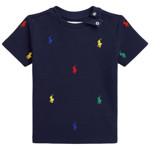 Ralph Lauren Broderet Logo Baby T-shirt Navyblå | Marine blå | 9 months