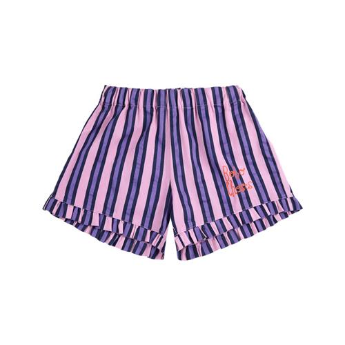 Se Bobo Choses Stribet Flæset Shorts Lyserød | Lyserød | 8-9 years ved Babyshop