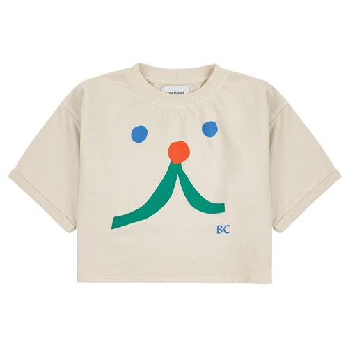 Bobo Choses Funny Face Kortærmet Sweatshirt Beige | Beige | 6-7 years