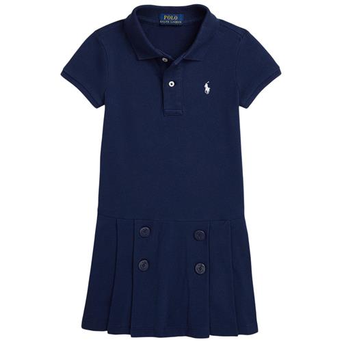 Se Ralph Lauren Logo Polokjole Navyblå | Marine blå | 124-128 cm ved Babyshop