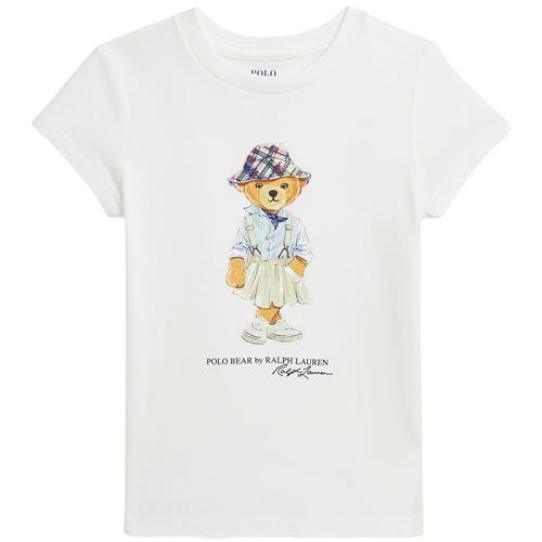 Ralph Lauren Logo T-shirt Deckwash White | Hvid | 117-123 cm