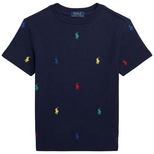 Ralph Lauren Broderet Logo T-shirt Navyblå | Marine blå | 102-108 cm