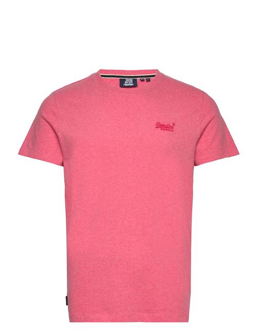 Se Superdry Essential Logo Emb Tee Superdry Pink ved Booztlet