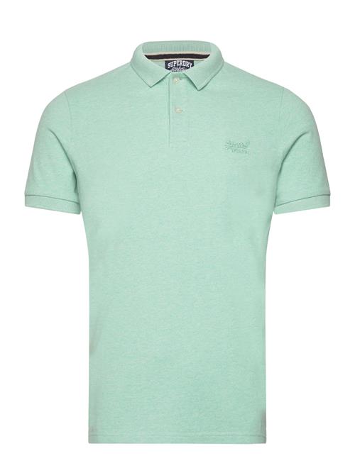 Se Superdry Classic Pique Polo Superdry Green ved Booztlet