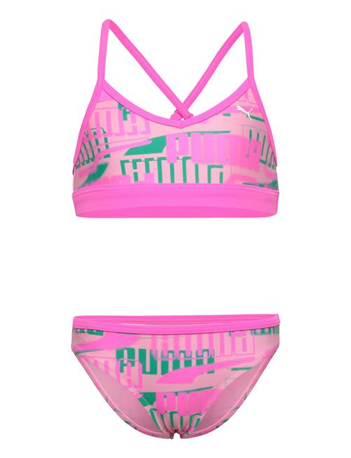 Puma Swim Puma Swim Girls Printed Bikini Set Puma Swim Pink