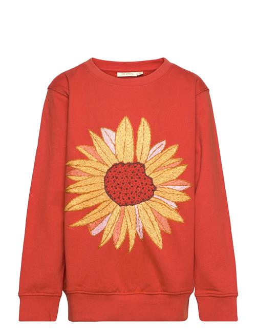 Se Soft Gallery Sgbaptiste Sunflower Sweatshirt Soft Gallery Red ved Booztlet