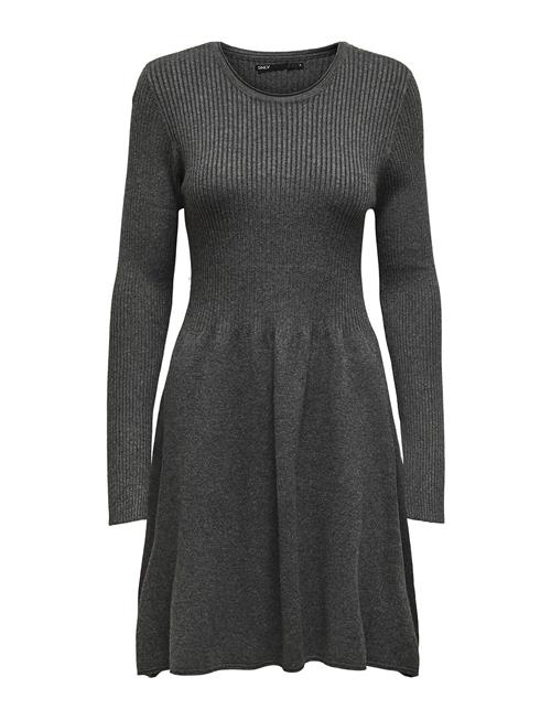 ONLY Onlalma L/S O-Neck Dress Knt Noos ONLY Grey