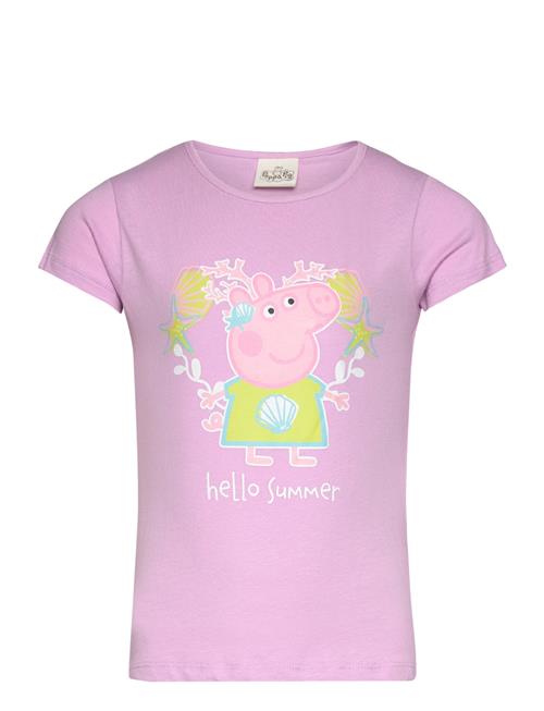 Se Peppa Pig Short-Sleeved T-Shirt Peppa Pig Purple ved Booztlet