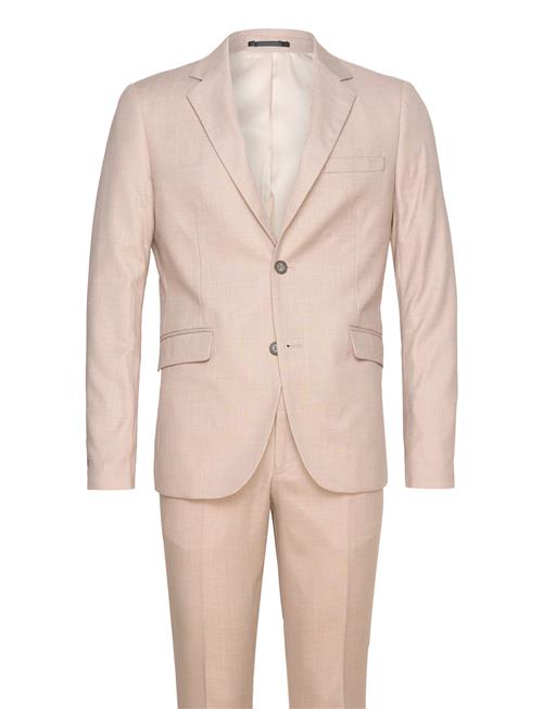 Lindbergh Structure Stretch Suit Lindbergh Beige