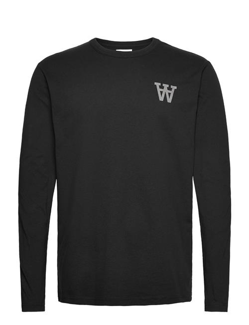 Se Double A by Wood Wood Mel Tirewall Ls T-Shirt Gots Double A By Wood Wood Black ved Booztlet