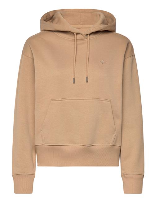 Se GANT Icon G Essential Hoodie GANT Beige ved Booztlet