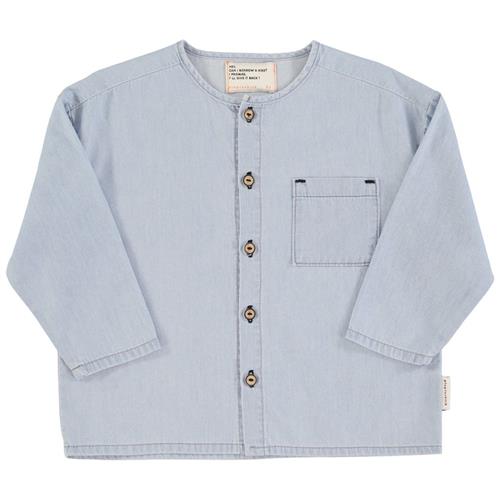 Se Piupiuchick Skjorte Light Blue Chambray | Blå | 3 years ved Babyshop